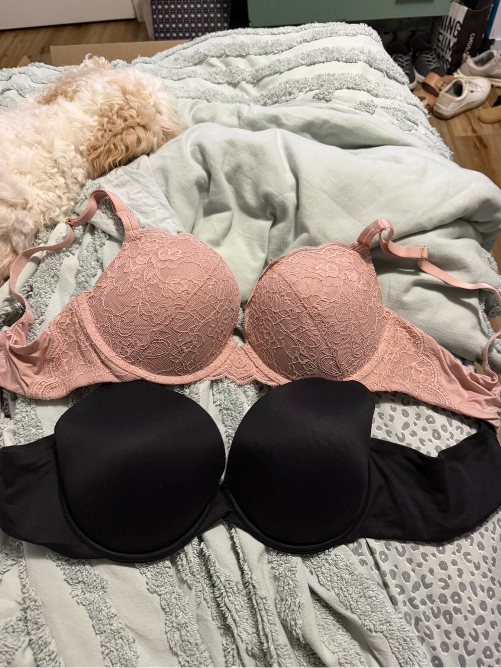 Two bras